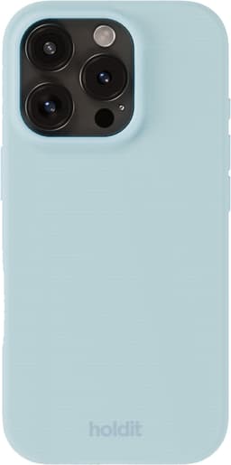 Holdit Silicone iPhone 16 Pro Max deksel (mineralblå)