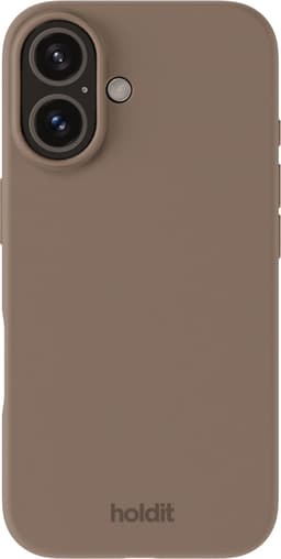 Holdit Silicone iPhone 16 deksel (mochabrun)