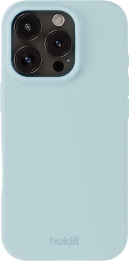 Holdit Silicone iPhone 16 Pro deksel (mineralblå)