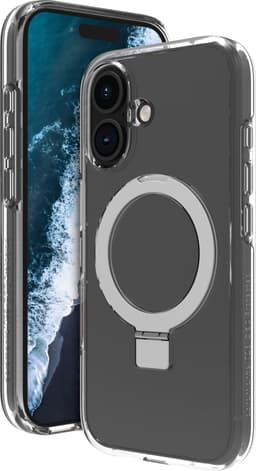 Dbramante1928 Iceland Ultra MS Kickstand iPhone 16 etui (gennemsigtig)