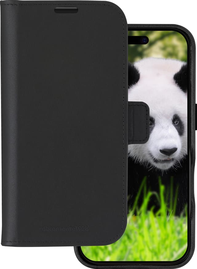 Dbramante1928 Lynge MagSafe iPhone 16 Pro Max lommebokdeksel (sort)