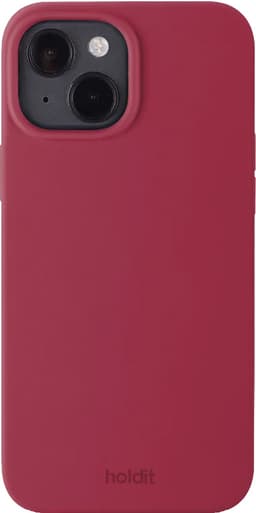 Holdit Silicone iPhone 14/13 deksel (red velvet)
