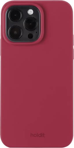 Holdit Silicone iPhone 15 Pro Max deksel (red velvet)