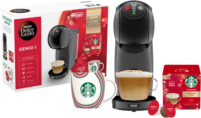 Nescafé Dolce Gusto Genio S kapselmaskin Starbucks-pakke