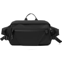 Casual Crossbody-veske for menn med stor kapasitet Sort