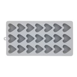 Isbitsform i silikon med lock, 21 iskuber Grå