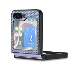 Carbon Fiber Pattern Back Cover Type Phone Case til Samsung Galaxy Z Flip Blå Samsung Galaxy Z Flip 4