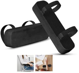 Polstrede armlener / Puter for armlener til stol Sort