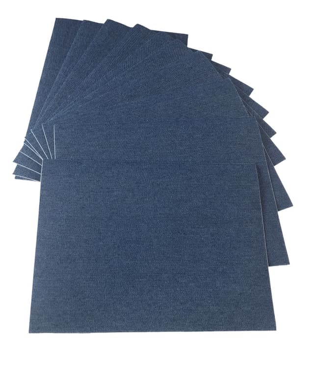 Reparationsplastre, denimlapper selvklæbende til jeanstøj 10 stk Denim blå