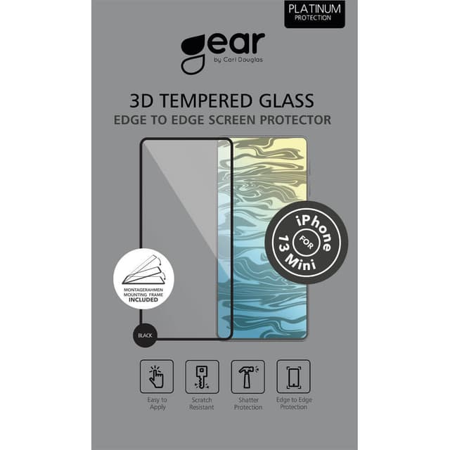 Hærdet Glas 3D Full Cover Sort iPhone 13 Mini