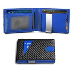 RFID-kortholder for menn tyverisikring Blå