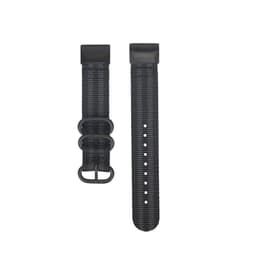 Hurtigutløser nylonklokkerem for Garmin Fenix 5X/6X 26mm Svart+grå