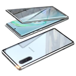 Magnetisk telefondeksel, dobbeltsidig høydefinisjonsdeksel mot fingeravtrykk Sølv Samsung A14