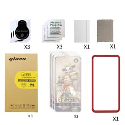 3-pack härdat glas HD Anti-Fingerprint Screen Film Kit Kompatibel med