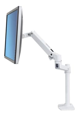 Ergotron LX Desk Monitor Arm, Tall Pole (white)