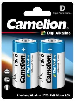 Camelion Digi Alkaline D (R20) 2-pak