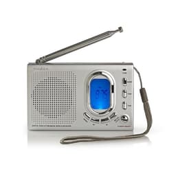 Nedis Världs radio | Portabel design | AM / FM / SW | Batteridriven / Strömadapter | Digital | 1.5 W | Hörlursuttag | Väckarklocka | Sov timer | Grå