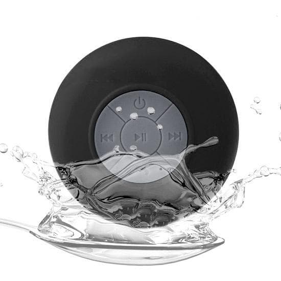 Vanntett Bluetooth-høyttaler med sugekopp (svart)