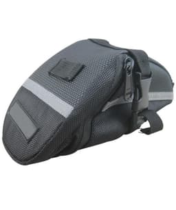 Sporty sadeltaske med refleks (Svart)