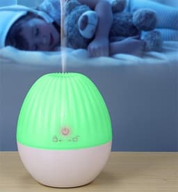 Luftfugter/Aroma Diffuser med LED belysning, Hvid