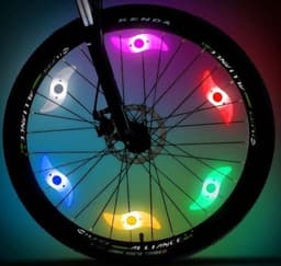 Eikelys for sykkel, 1-pk, Rød