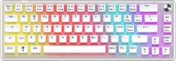 NOS C450 Mini Pudding65 tastatur (gennemsigtig, hvide taster)