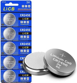 CR2450/3V, nappiparisto, litium, 5 kpl