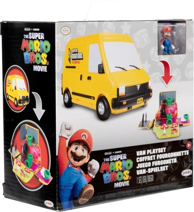 Super Mario Bros Movie Mini World Van Playset