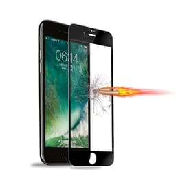 SKALO iPhone 7/8 Koko Näytön Karkaistu Lasi - Musta