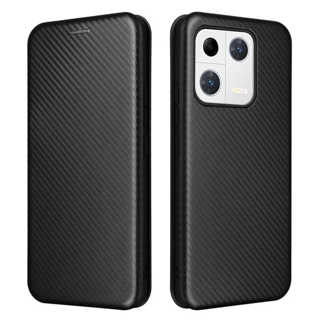 SKALO Xiaomi 13 Pro 5G Carbon Fiber Pungetui - Sort