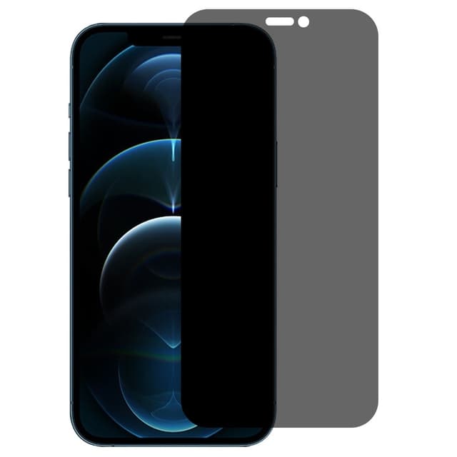 SKALO iPhone 12 Pro Privacy Skärmskydd Härdat Glas - Svart