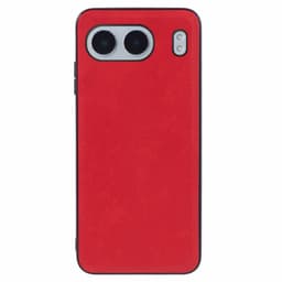 SKALO OnePlus Nord 4 PU-Läder Hybrid Skal - Röd