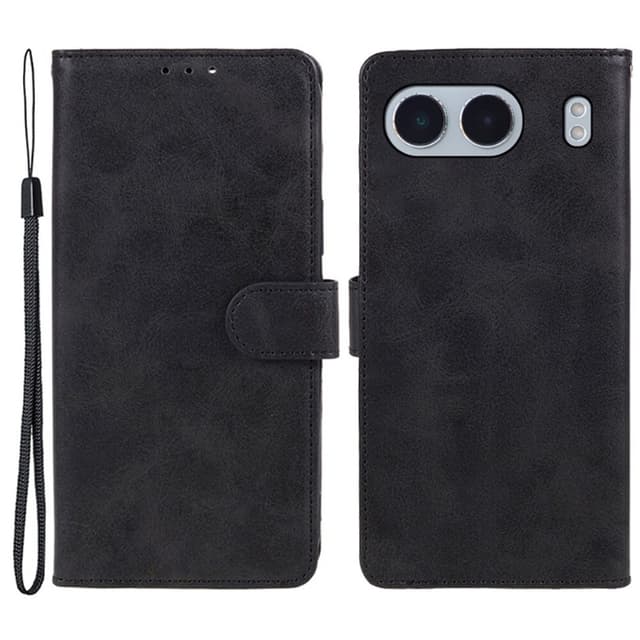 SKALO OnePlus Nord 4 Premium Wallet Lompakkokotelo - Musta