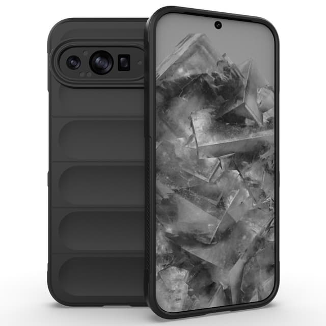 SKALO Google Pixel 9 Pro XL Rugged Bumpers TPU-suojakuori - Musta
