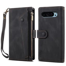 SKALO Google Pixel 9/9 Pro ESEBLE Big Wallet Plånboksfodral - Svart