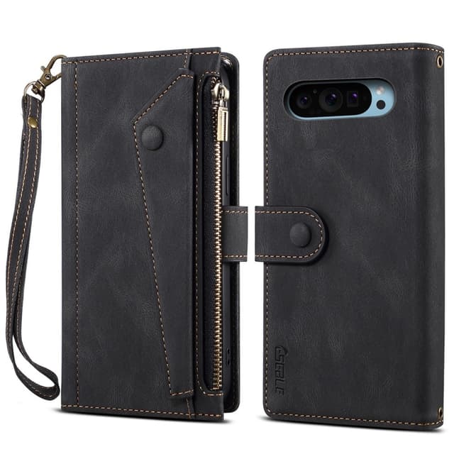 SKALO Google Pixel 9/9 Pro ESEBLE Big Wallet Pungetui - Sort