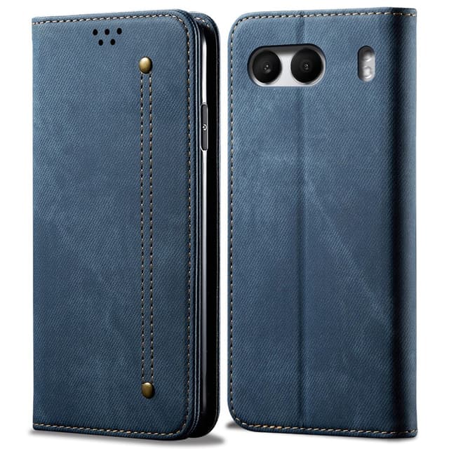 SKALO OnePlus Nord 4 Jeans Plånboksfodral - Blå