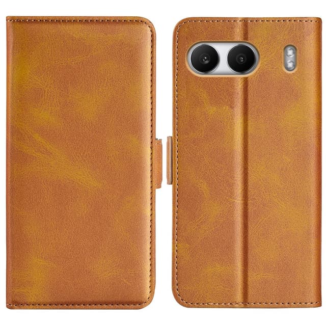 SKALO OnePlus Nord 4 Premium Wallet Flip Cover - Brun