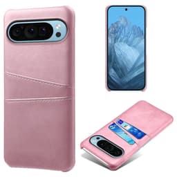 SKALO Google Pixel 9/9 Pro PU-læder Cover med Pung - Rosa guld