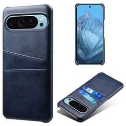 SKALO Google Pixel 9/9 Pro PU-læder Cover med Pung - Blå