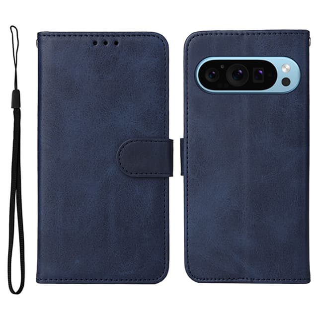 SKALO Google Pixel 9/9 Pro PU-nahkainen Lompakkokotelo - Sininen
