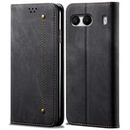 SKALO OnePlus Nord 4 Jeans Plånboksfodral - Svart