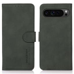 SKALO Google Pixel 9 Pro XL KHAZNEH Plånboksfodral i PU-Läder - Grön