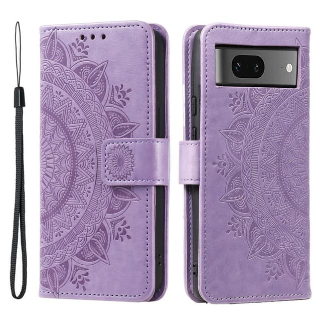 SKALO Google Pixel 9/9 Pro Mandala Flip Cover - Lilla