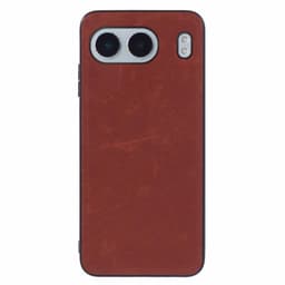 OnePlus Nord 4 SKALO PU-nahkainen hybridikuori - Ruskea