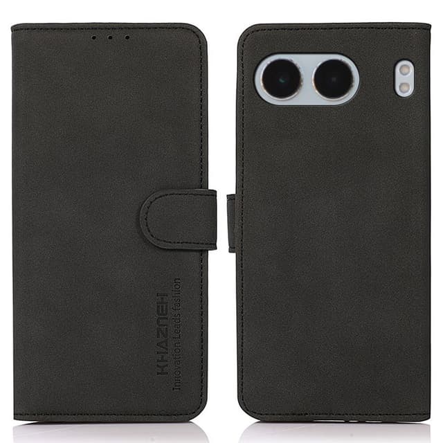 SKALO OnePlus Nord 4 KHAZNEH Pungetui i PU-læder - Sort