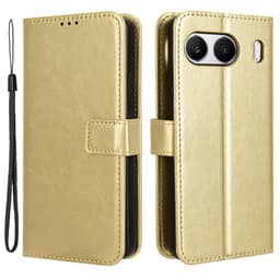 SKALO OnePlus Nord 4 PU-nahkainen Lompakkokotelo - Kulta