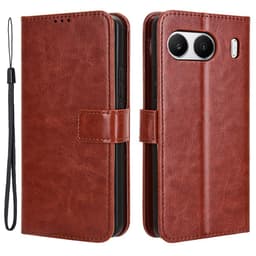 SKALO OnePlus Nord 4 PU-læder Pungetui - Brun