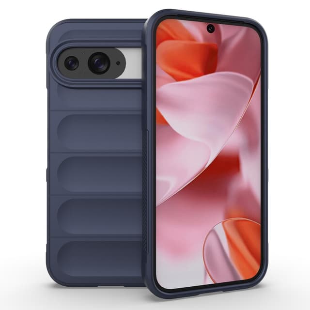 SKALO Google Pixel 9/9 Pro Rugged Bumpers TPU-Cover - Mørkeblå