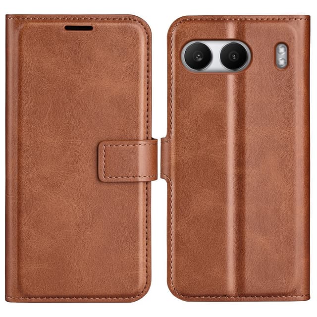 SKALO OnePlus Nord 4 Lompakkokotelo PU-nahkaa - Ruskea